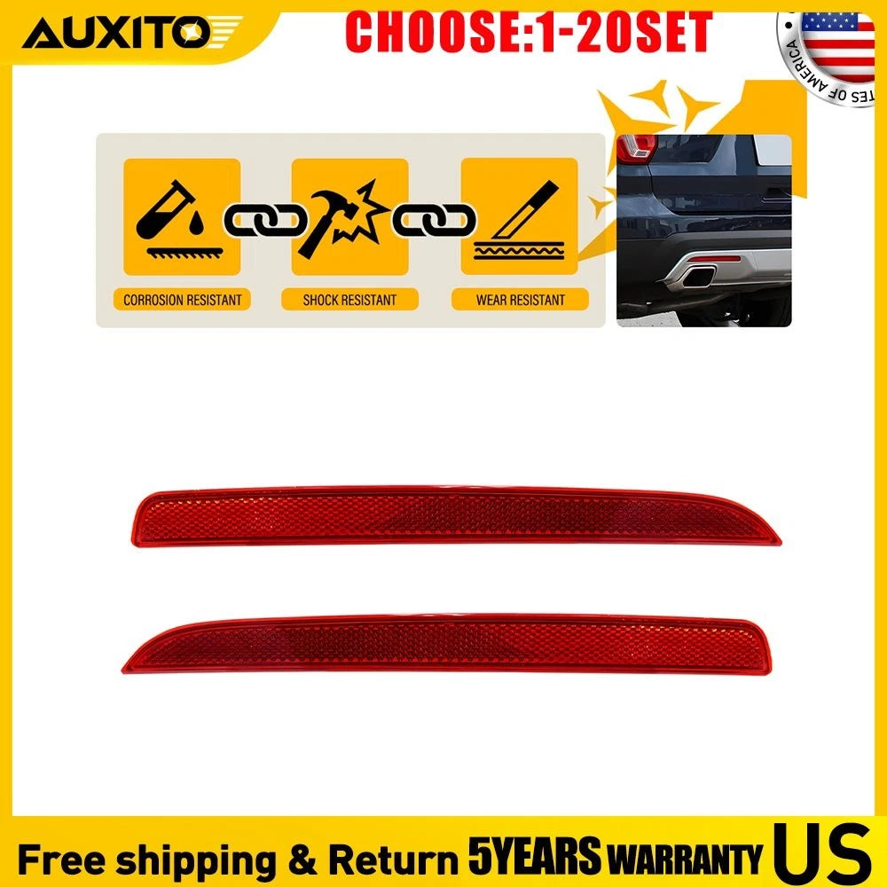 Set of 2 Rear Bumper Reflectors for Ford Explorer (2016–2019)
