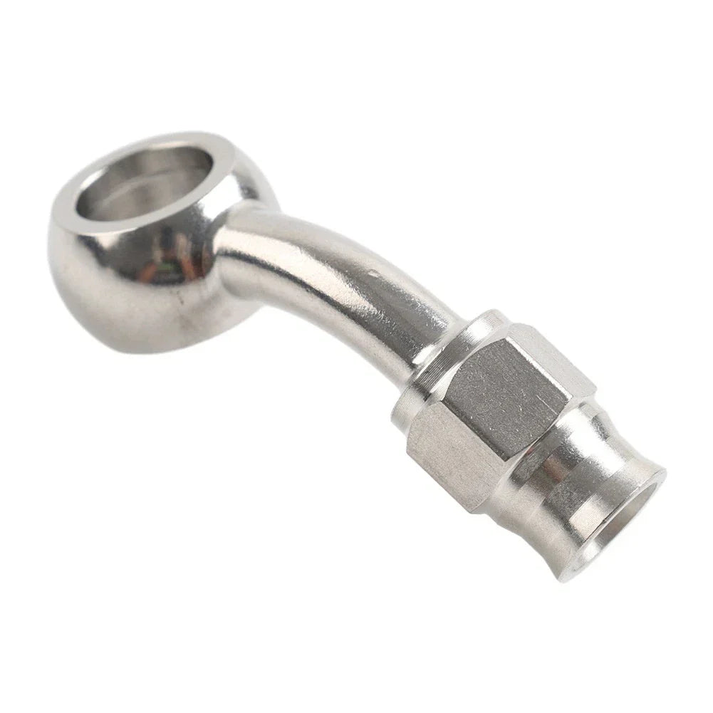 10.2mm 3/8" Eye Banjo Hose Ends AN-3 45������ Brake for Motorcycle