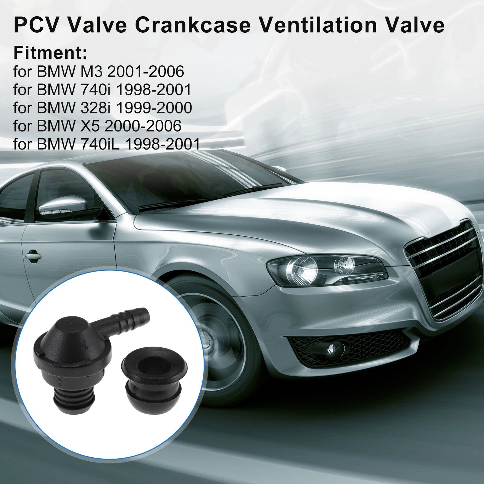 Set of 1 PCV Valve 34331161300/030103175B for BMW M3 (2001–2006)