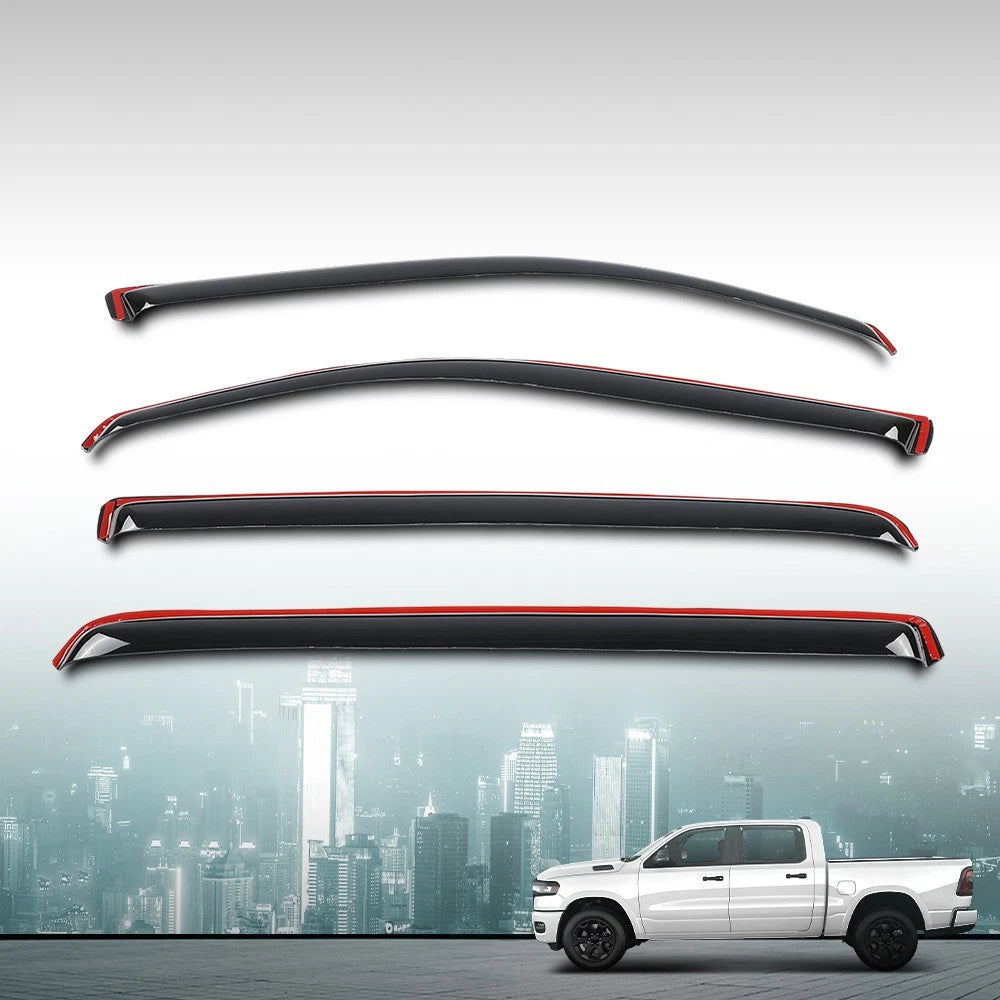 Set of 4 Rain Guards for Ram 1500 Crew Cab (2019–2025)