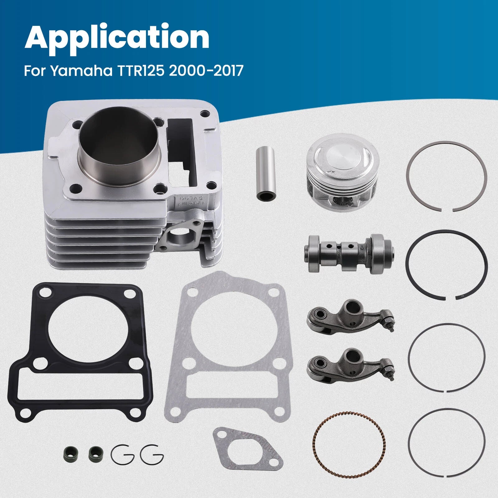 Big Bore Cylinder Piston Gaskets Kit for Yamaha TTR125 (2001–2009)