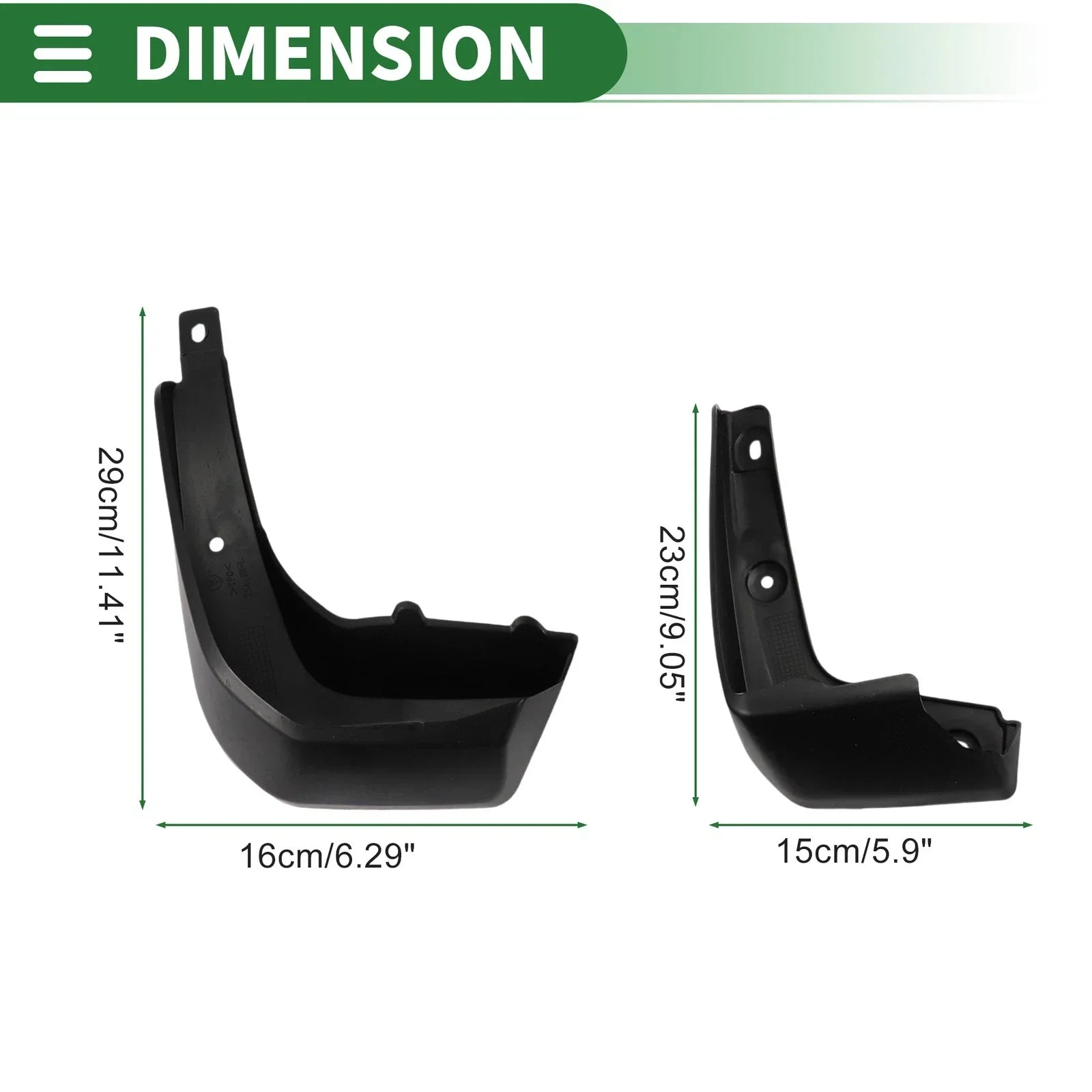 Mud Flaps Splash Guards Front & Rear for Honda Fit Hatchback (2014-2017)