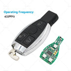 3 Buttons Remote Key Fob 433MHz BGA Chip for Mercedes Benz (2000–Present)