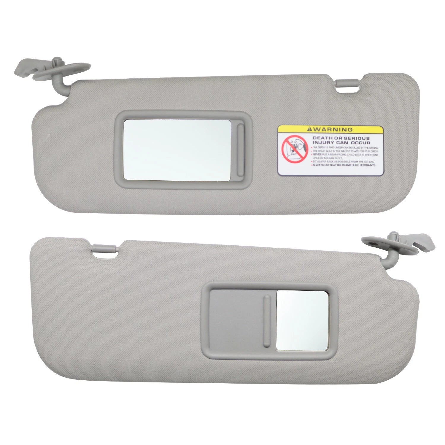 Set of 2 Sun Visors for Hyundai Veloster (2012–2015) Gray