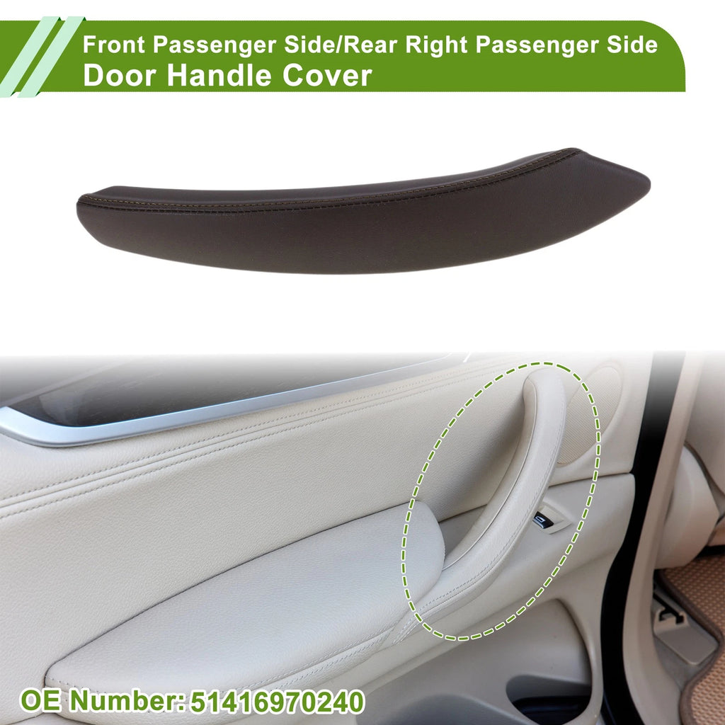 Door Panel Handle Pull Trim Cover for BMW X5 (2008–2013) No. 51416970240 Deep Brown
