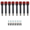 Set of 8 Ignition Coils & Iridium Spark Plugs for Audi A6 Quattro Q7 V8