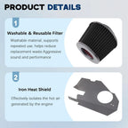 Cold Air Intake w/Filter for BMW 535i 535i xDrive (2010–2016) N55 3.0T Turbo