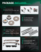 Timing Chain Kit for Toyota 4Runner, FJ Cruiser, Tacoma 4.0L 1GRFE (2003–2023)