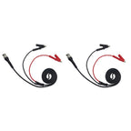 2X Crocodile Clip Probing Cables with Coaxial BNC Connectors