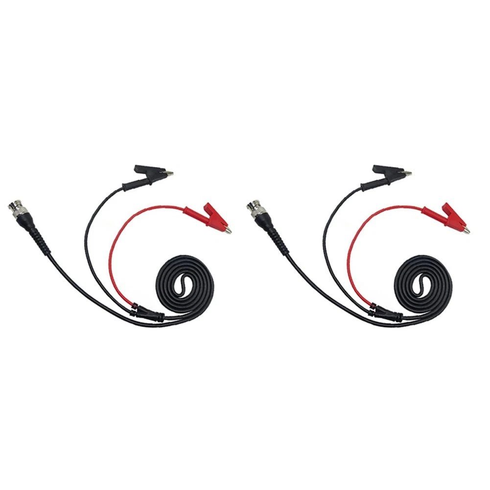 2X Crocodile Clip Probing Cables with Coaxial BNC Connectors