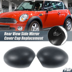 Pair Rearview Mirror Cover Cap Gray for BMW Mini Clubman R55 R56 R57 (2007–2015)