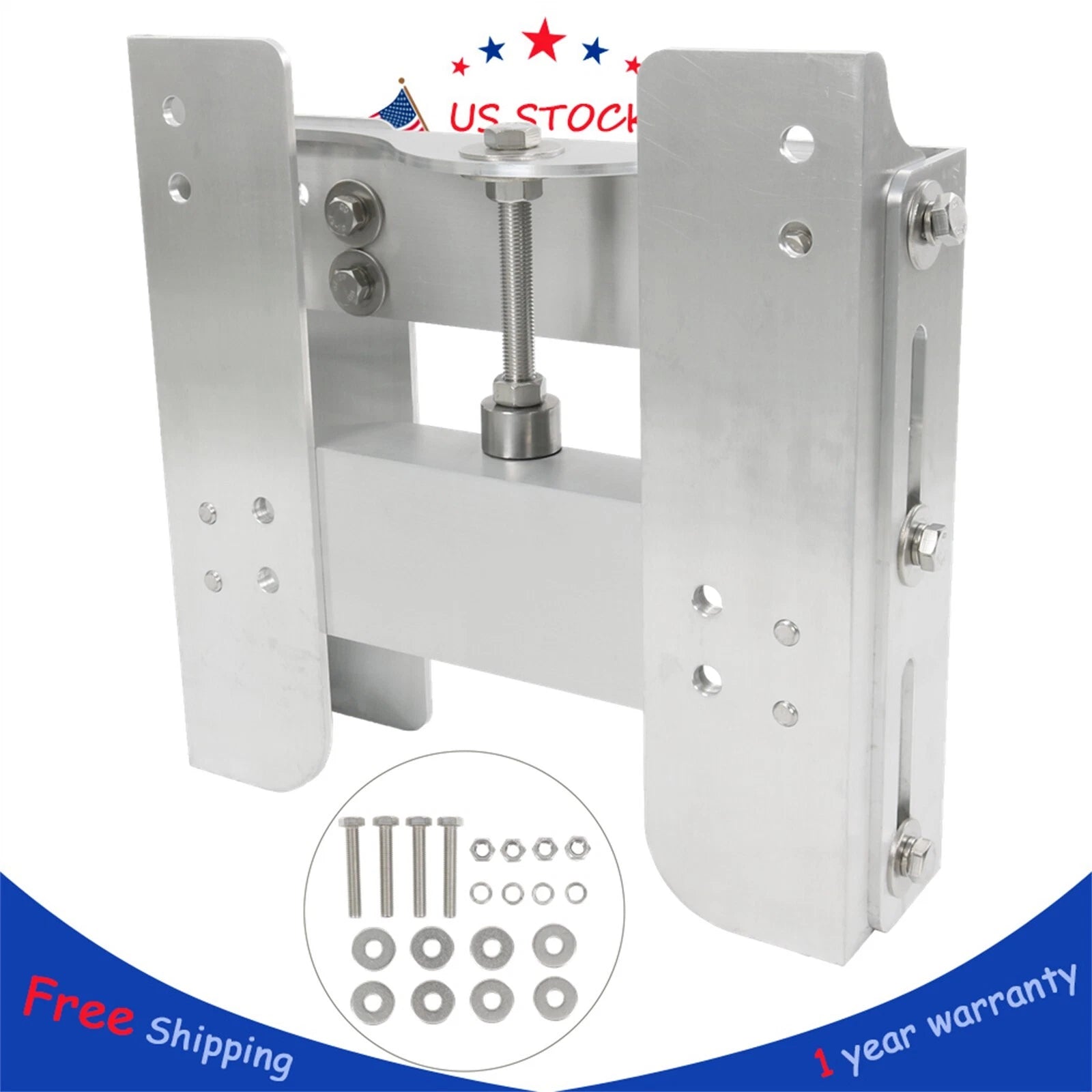 4" Adjustable Outboard Motor Jack Plate for Boat Steering System