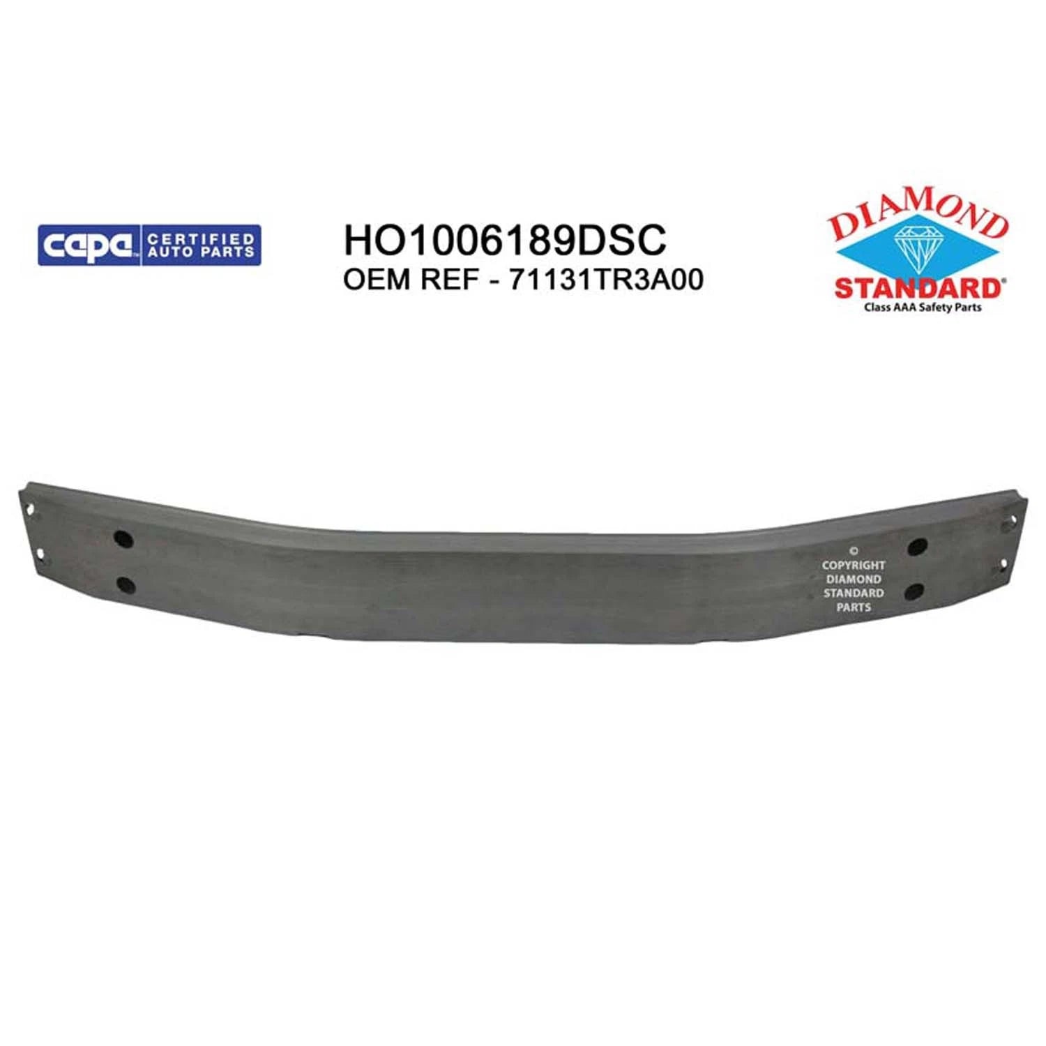 Replacement Aluminum Front Bumper Impact Bar (See compatibility Chart)