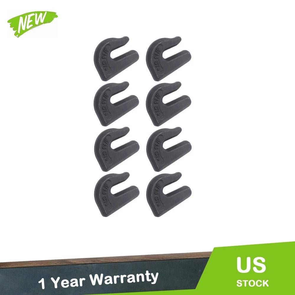 Set of 8 Weld On Grab Hooks for Various Applications (6600 lbs Capacity)