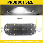 LED Overhead Dome Light Panel + Lamp Cover for Dodge Ram Durango Jeep Commander (2002–2009)