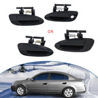 Door Handle Set of 4 Smooth Black for Nissan Altima (2002–2006)