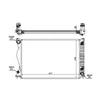 Replacement Plastic Radiator for Ford Ranger PX (2011–2018)