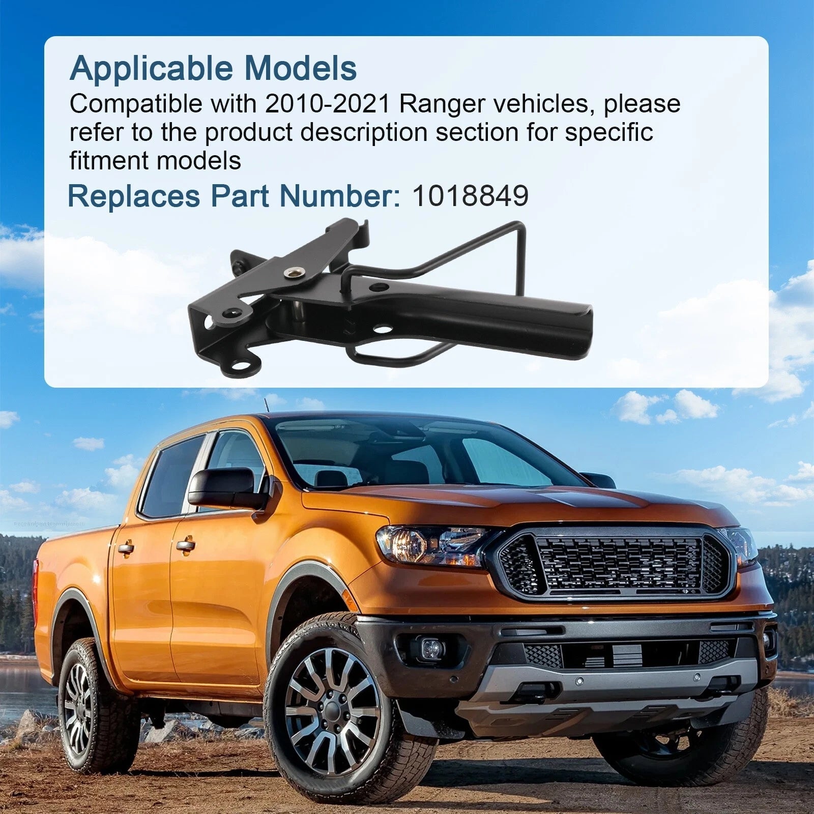 LH Tailgate Latch Assembly for Polaris Crew RZR Ranger 800 570 500 (2010–2019)