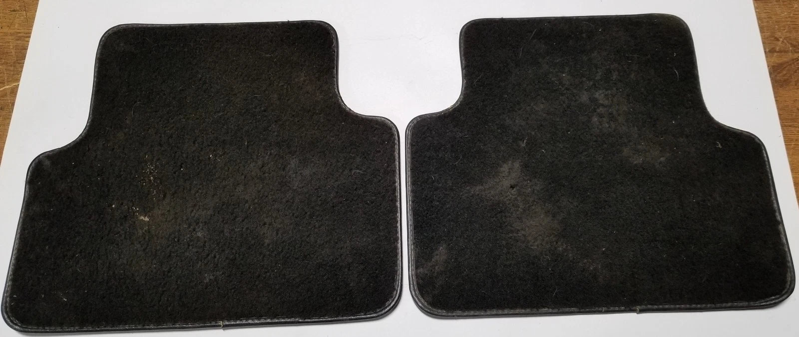 Set of 2 Rear Floor Mats for Ford Thunderbird Cougar (1989–1993) OEM Black