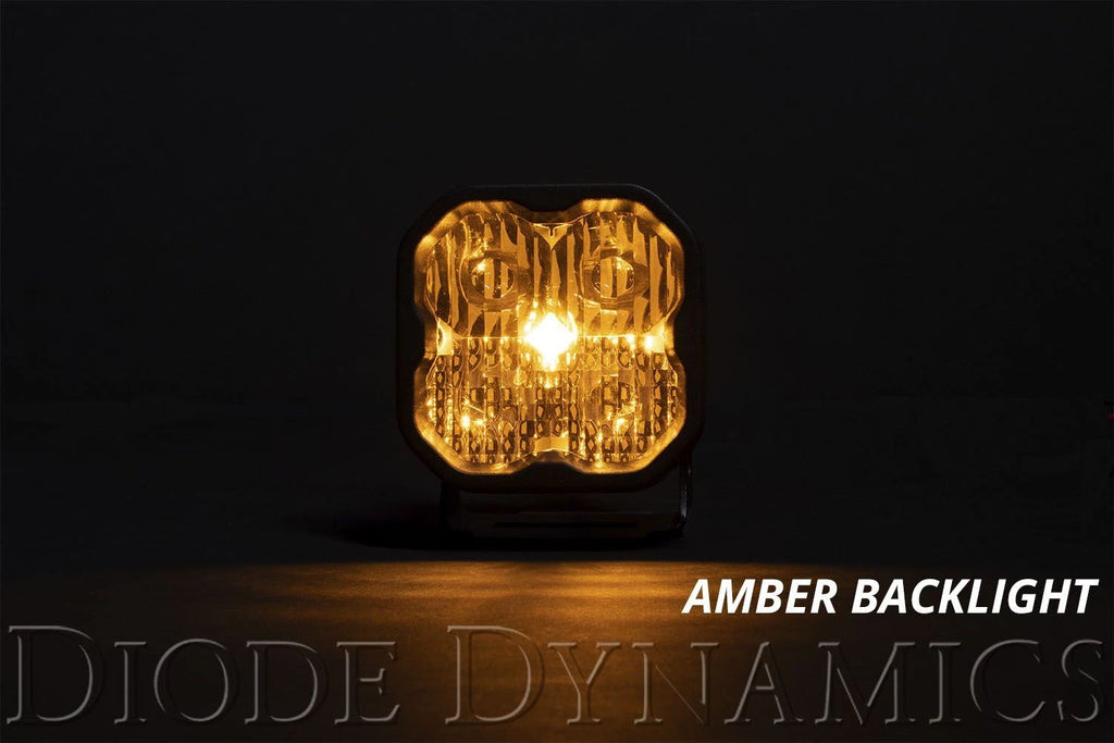 Diode Dynamics SS3 Flush Mount LED Pods Sport Yellow Combo for Toyota 4Runner (2010–2024)
