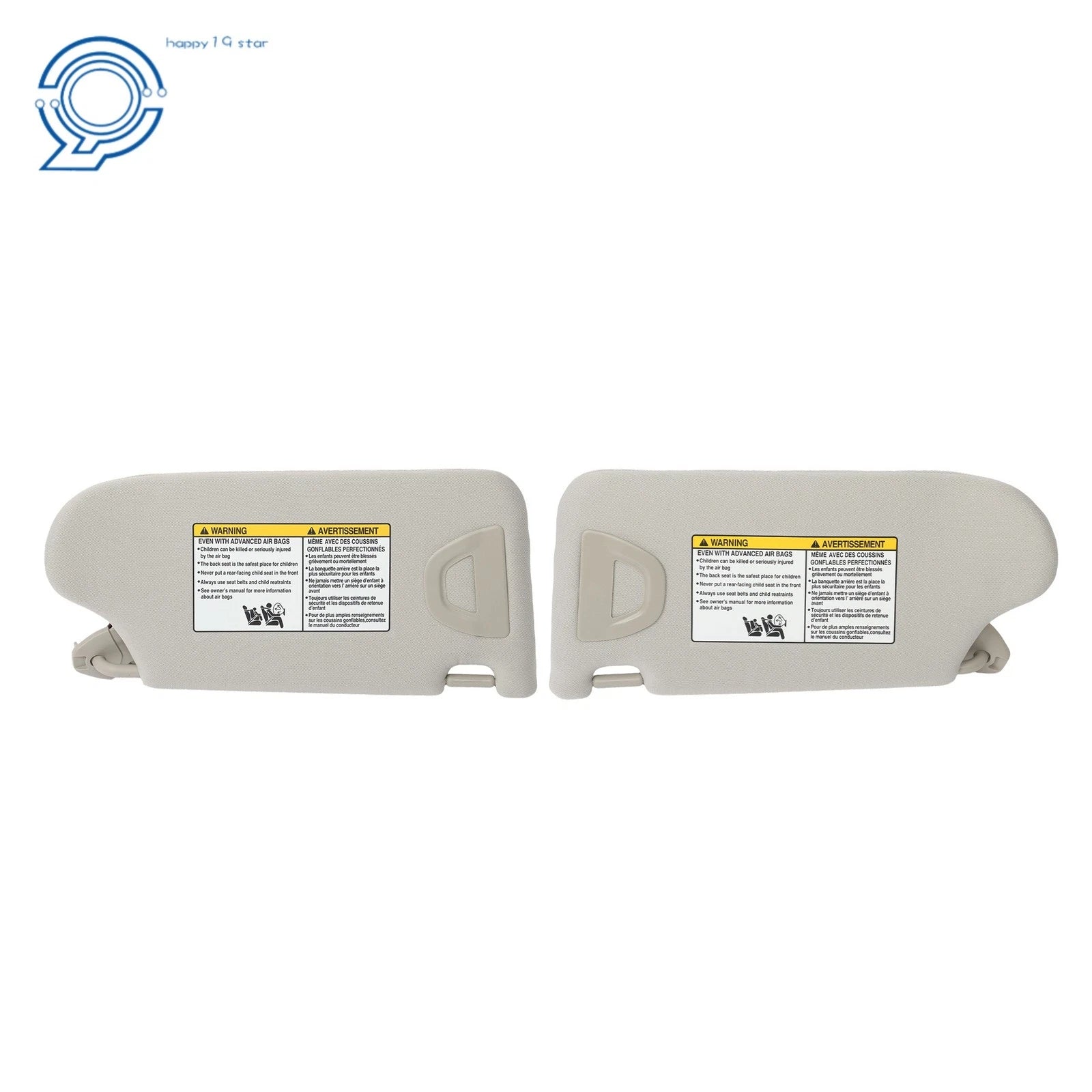 Set of 2 Lighted Sun Visors for Nissan Altima (2013–2018)