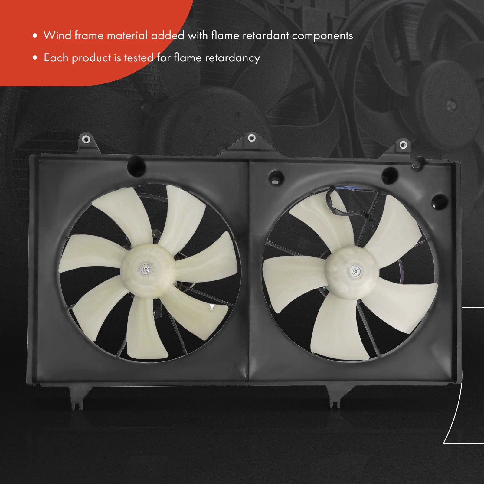 Dual Cooling Fan Assembly with Shroud for Toyota Camry (2002â2006)