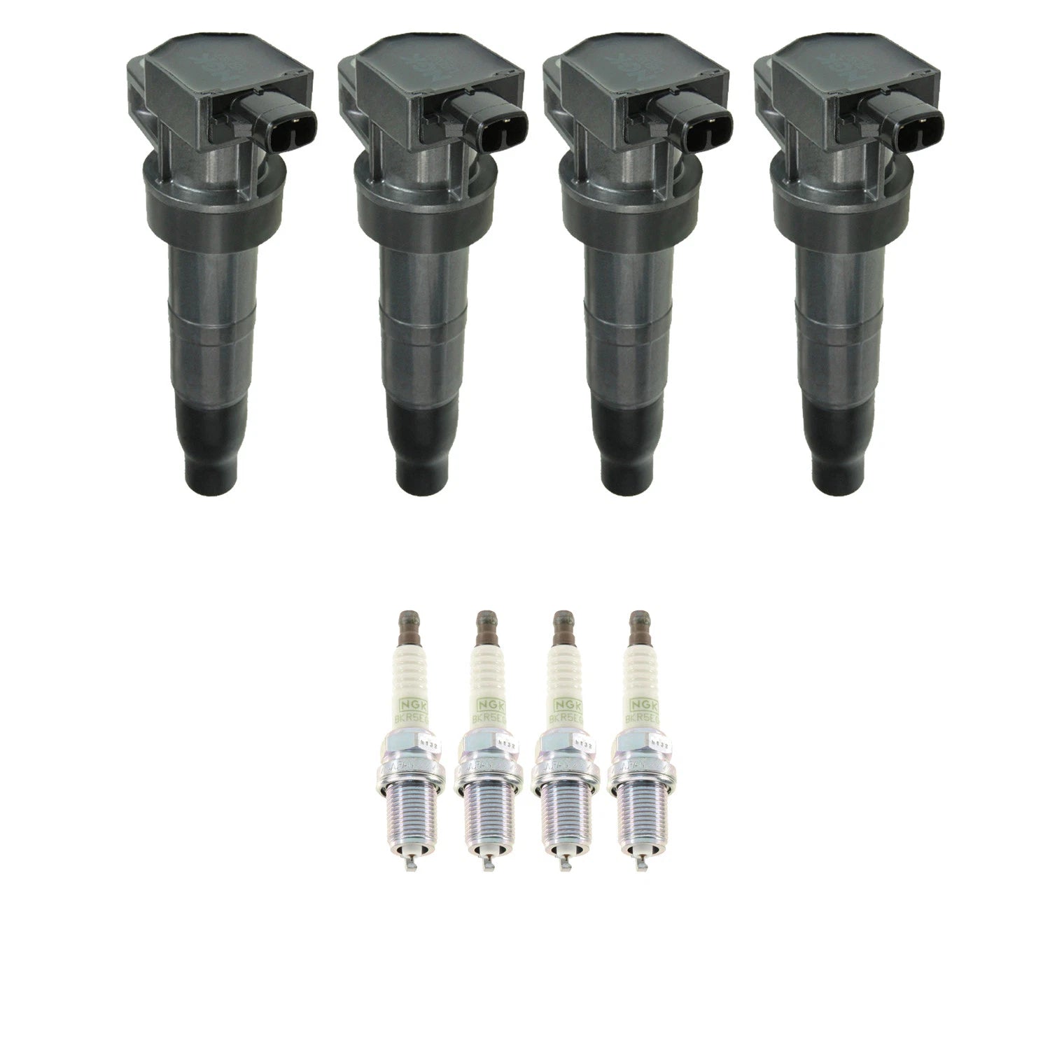 Set of 4 NGK Ignition Coils & Platinum Spark Plugs for Magentis Optima Sonata (2001–2010)