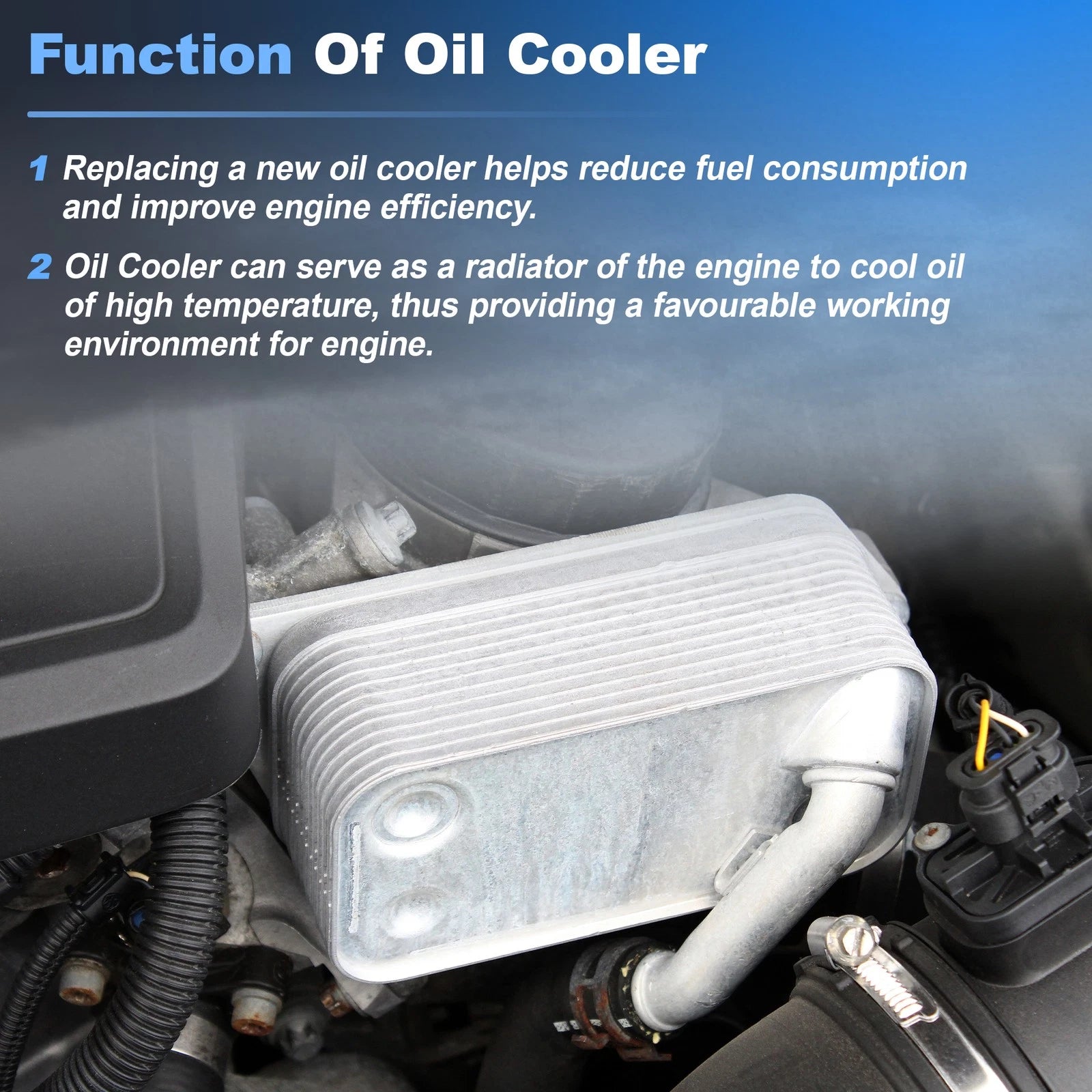 Engine Oil Cooler 1L2Z6A642FA for Ford Explorer, Explorer Sport Trac (2002–2010)