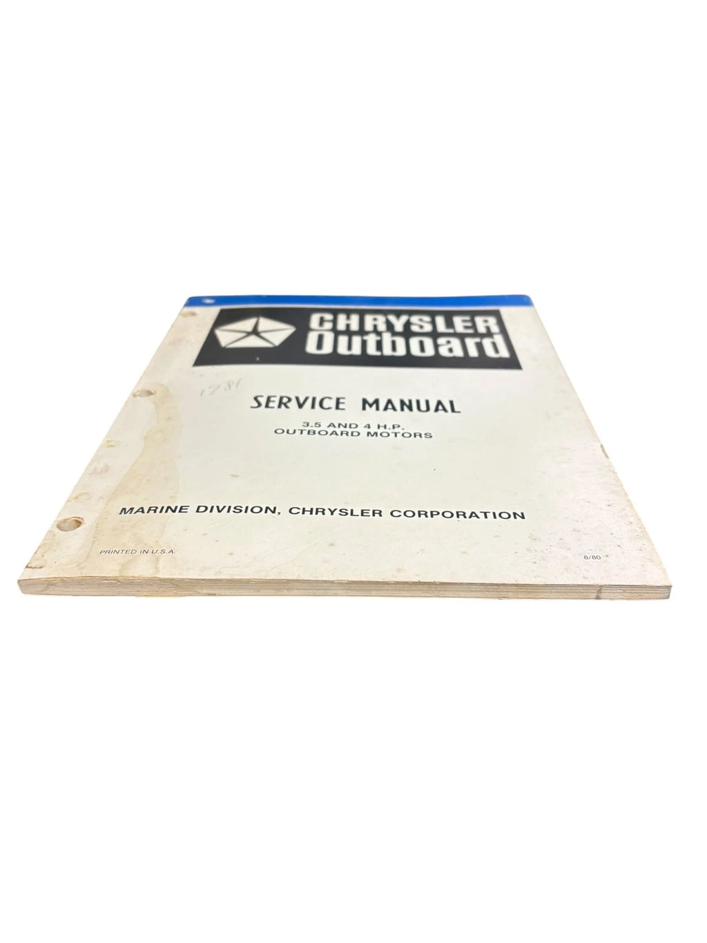 Service Manual for Chrysler Outboards OB3640 (3.5/4 HP)