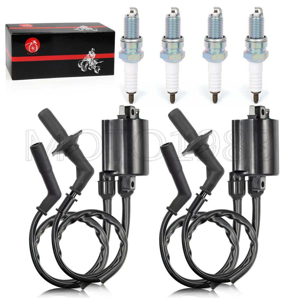 Ignition Coil Spark Plug + Cap for Honda Shadow ACE 1100 VT1100 (1995)