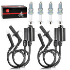 Ignition Coil Spark Plug + Cap for Honda Shadow ACE 1100 VT1100 (1995)