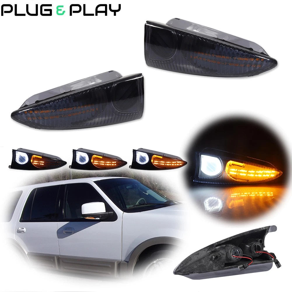Dynamic LED Side Mirror Signal Light for Ford Expedition, Lincoln Navigator