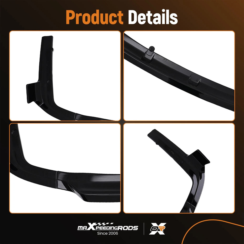 Gloss Black Rear Bumper Diffuser Side Apron Spats for BMW X7 G07 (2019–2025)