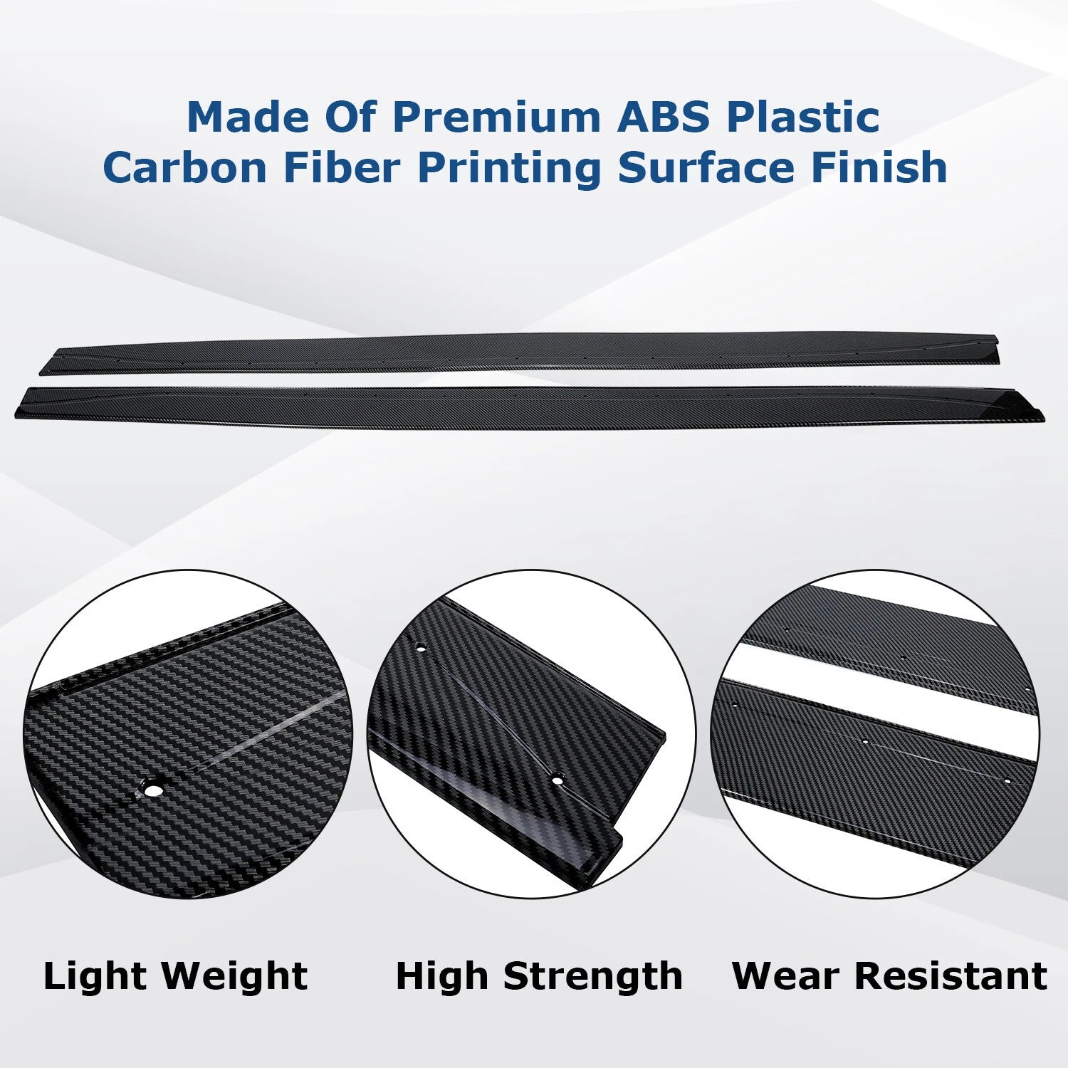 Carbon Fiber Side Skirts Panel Extension for BMW F82 F83 M4 (2015–2020)