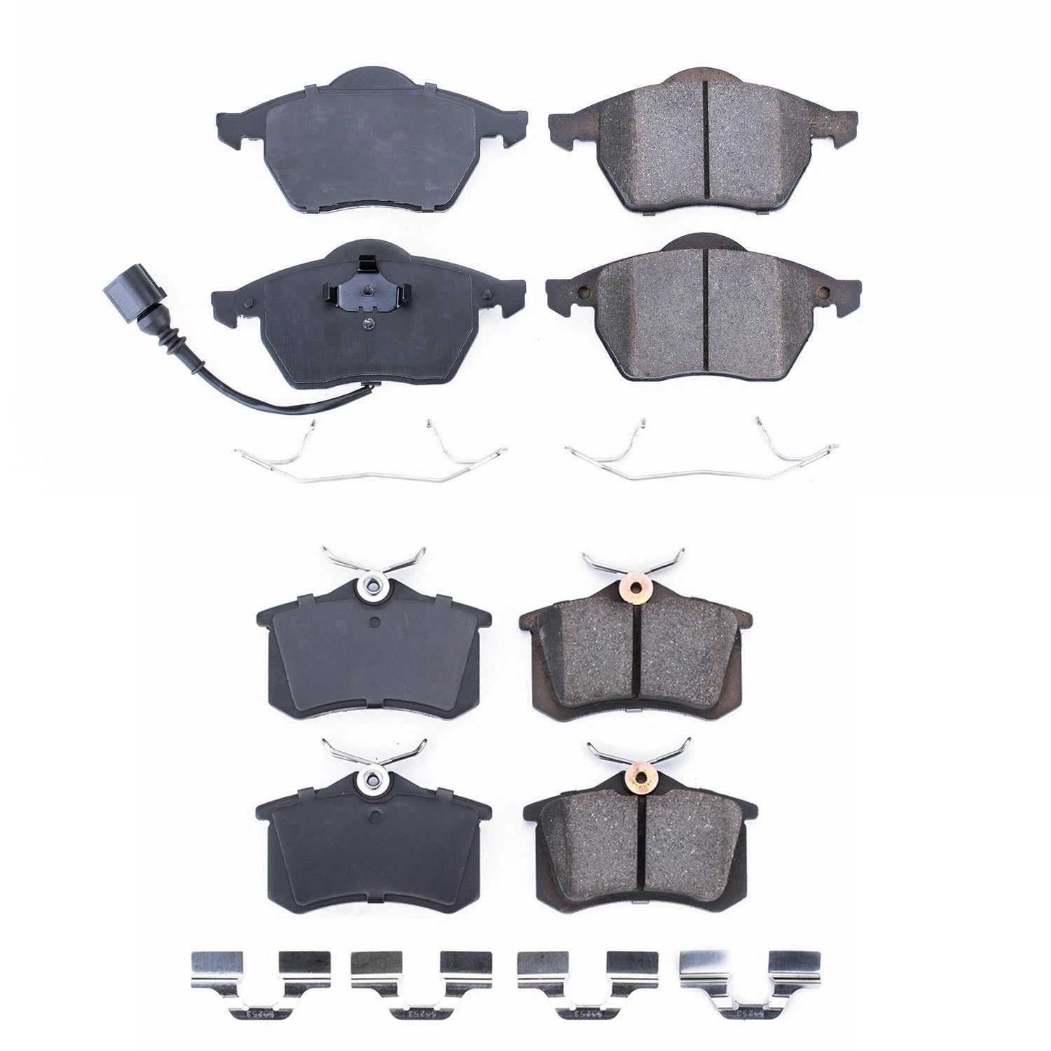 PowerStop Z17 Low-Dust Ceramic Disc Brake Pad Kit for Golf TT Quattro (2015–2021)