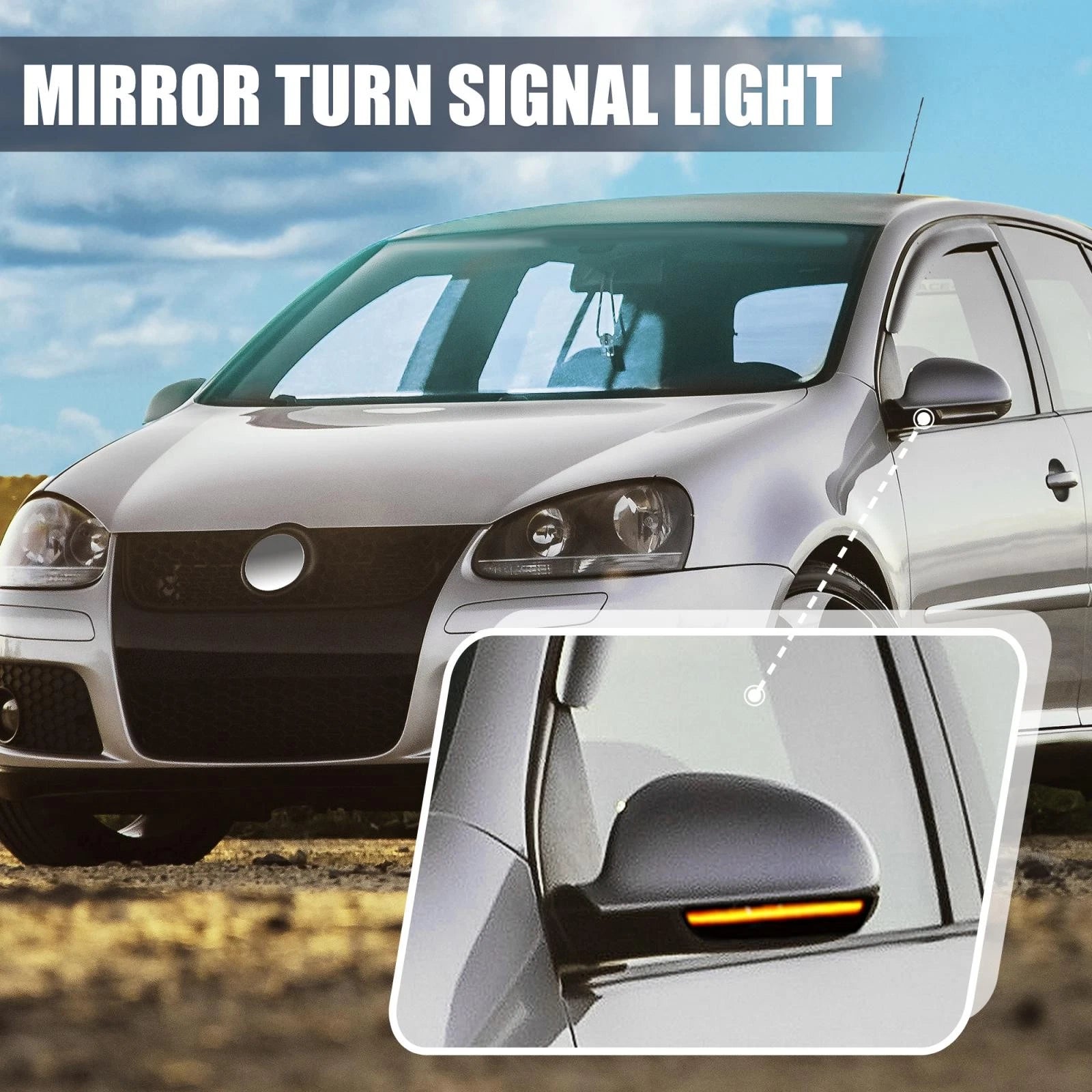 Dynamic Sequential LED Side Mirror Turn Signal Indicator for VW Golf 5 GTI (2003–2009)