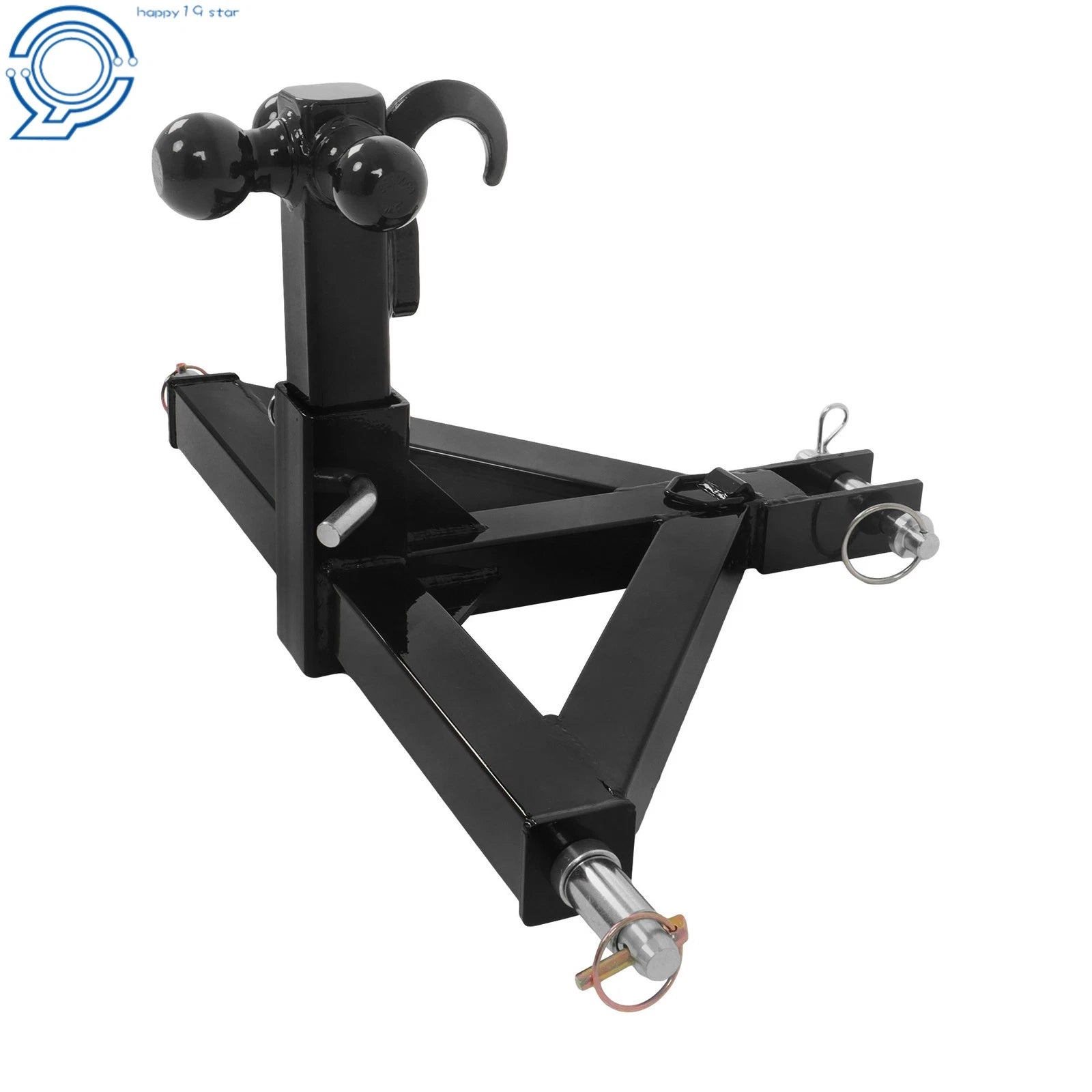 Heavy Duty 3-Point 2" Trailer Hitch Receiver for Category 1 Tractor