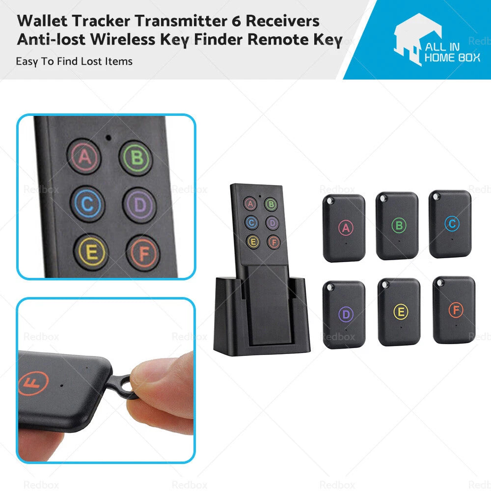 Wallet Tracker Transmitter with 6 Receivers for Car