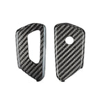Black Carbon Fiber Remote Key Cover Case for VW Golf MK8 (2020-2021)