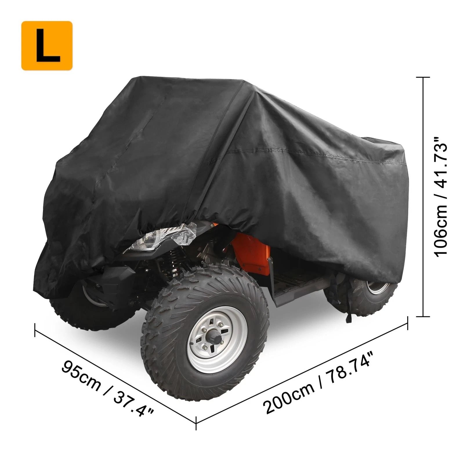 ATV Cover for Polaris Honda (79" Waterproof)