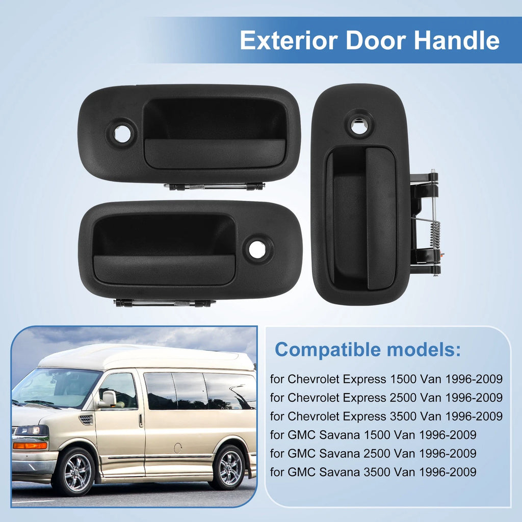 Front Left & Right & Rear Right Door Handle for Chevrolet Express 1500 (2003–2023)