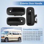 Front Left & Right & Rear Right Door Handle for Chevrolet Express 1500 (2003–2023)