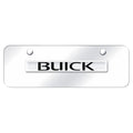Chrome Name on Chrome Mini License Plate - Officially Licensed for Buick