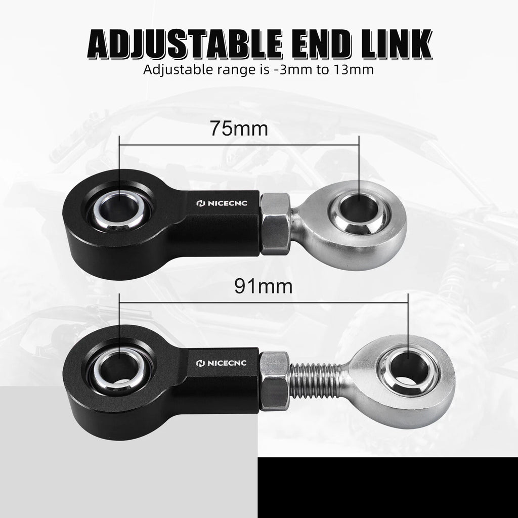 Upgraded Front Sway Bar Stabilizer Link Kit for Can-Am Maverick X3 RR (2019–2023)