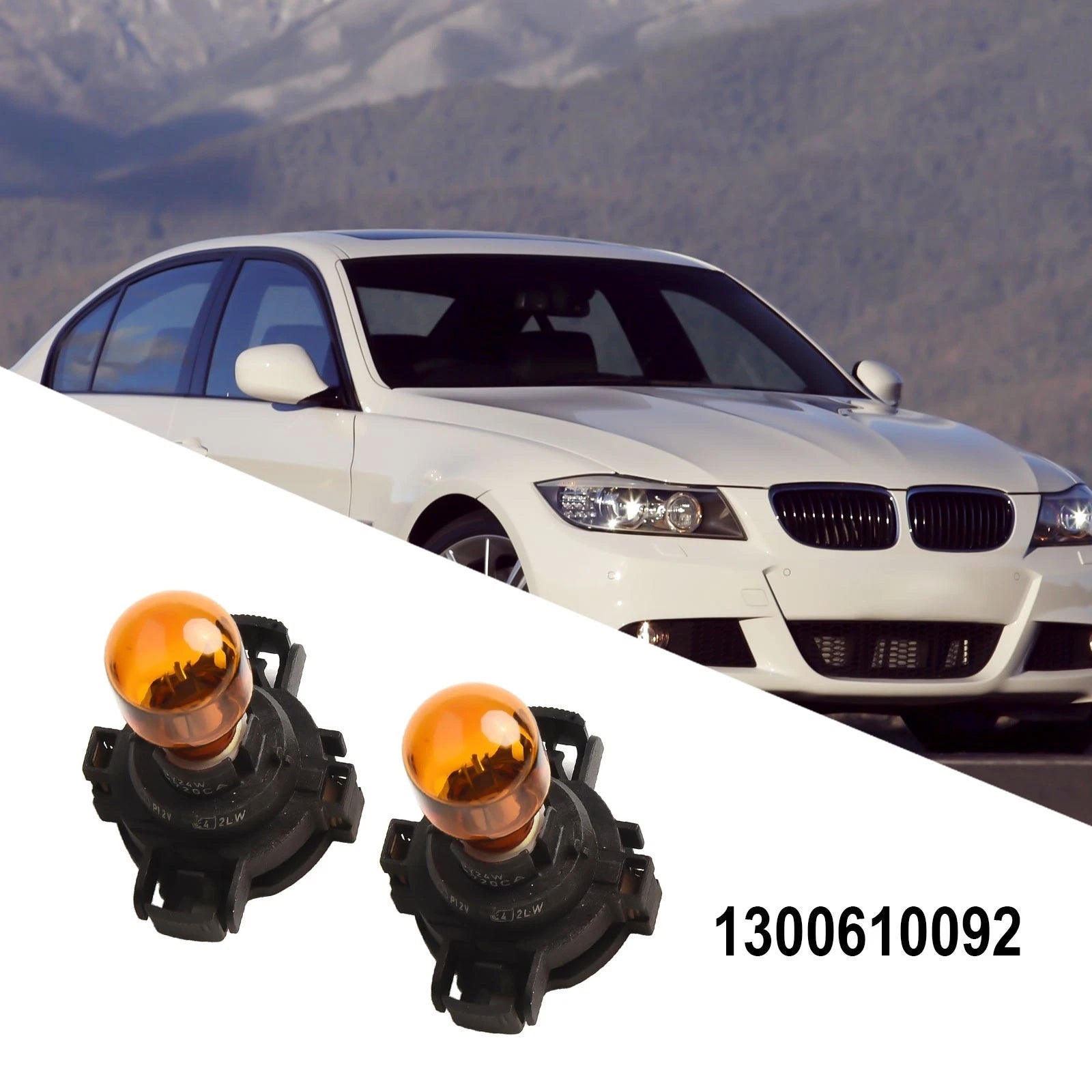 2X Front Turn Signal Light Bulbs for BMW E90 E92 F07 F10 F32 F33 F36