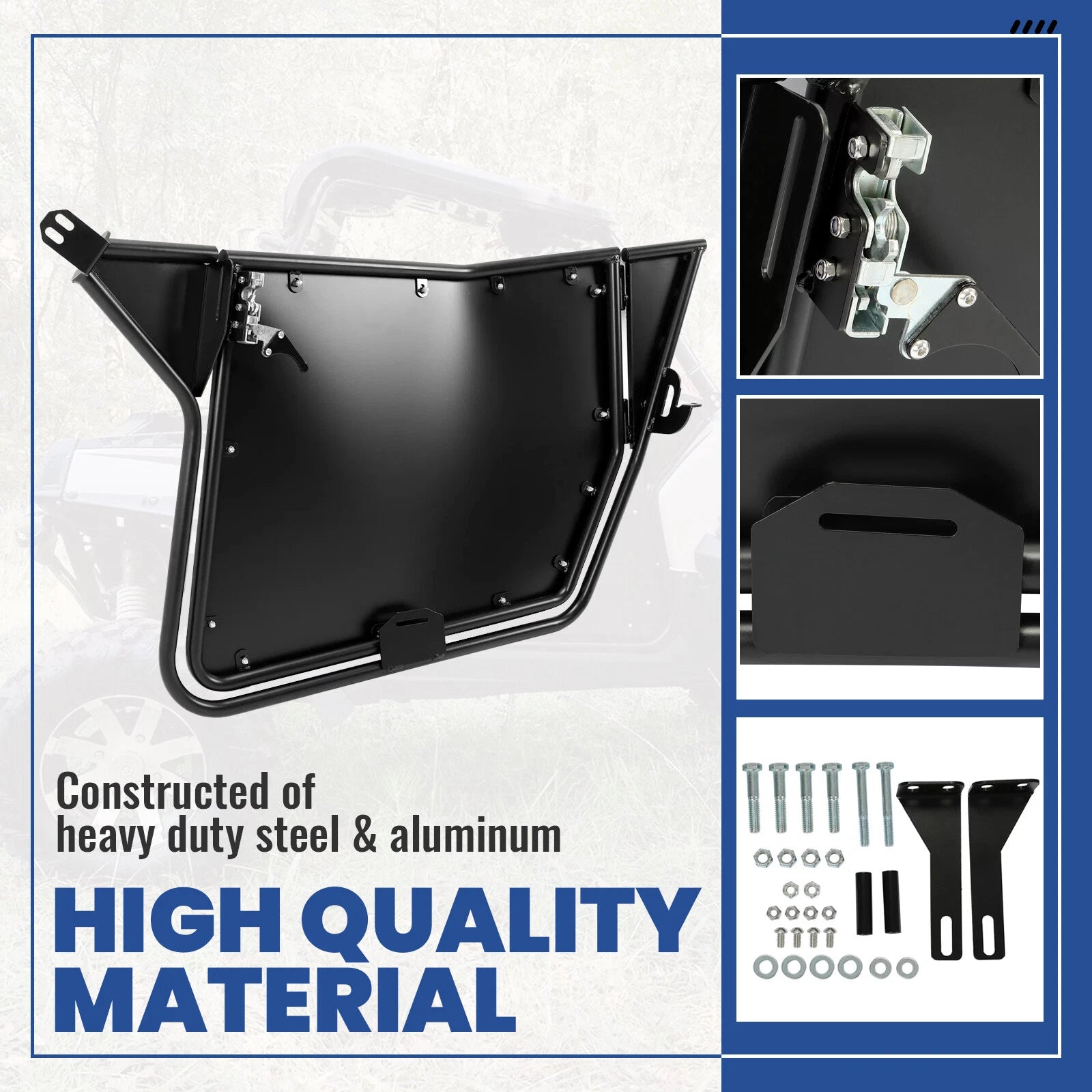 Complete Aluminum Doors Set for Polaris RZR RZR-S XP 570 800 900 (2008–2021)