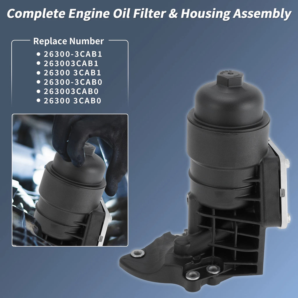 Oil Filter Housing No.263003CAB1 for Hyundai Santa Fe, Kia Sorento (2013–2020)
