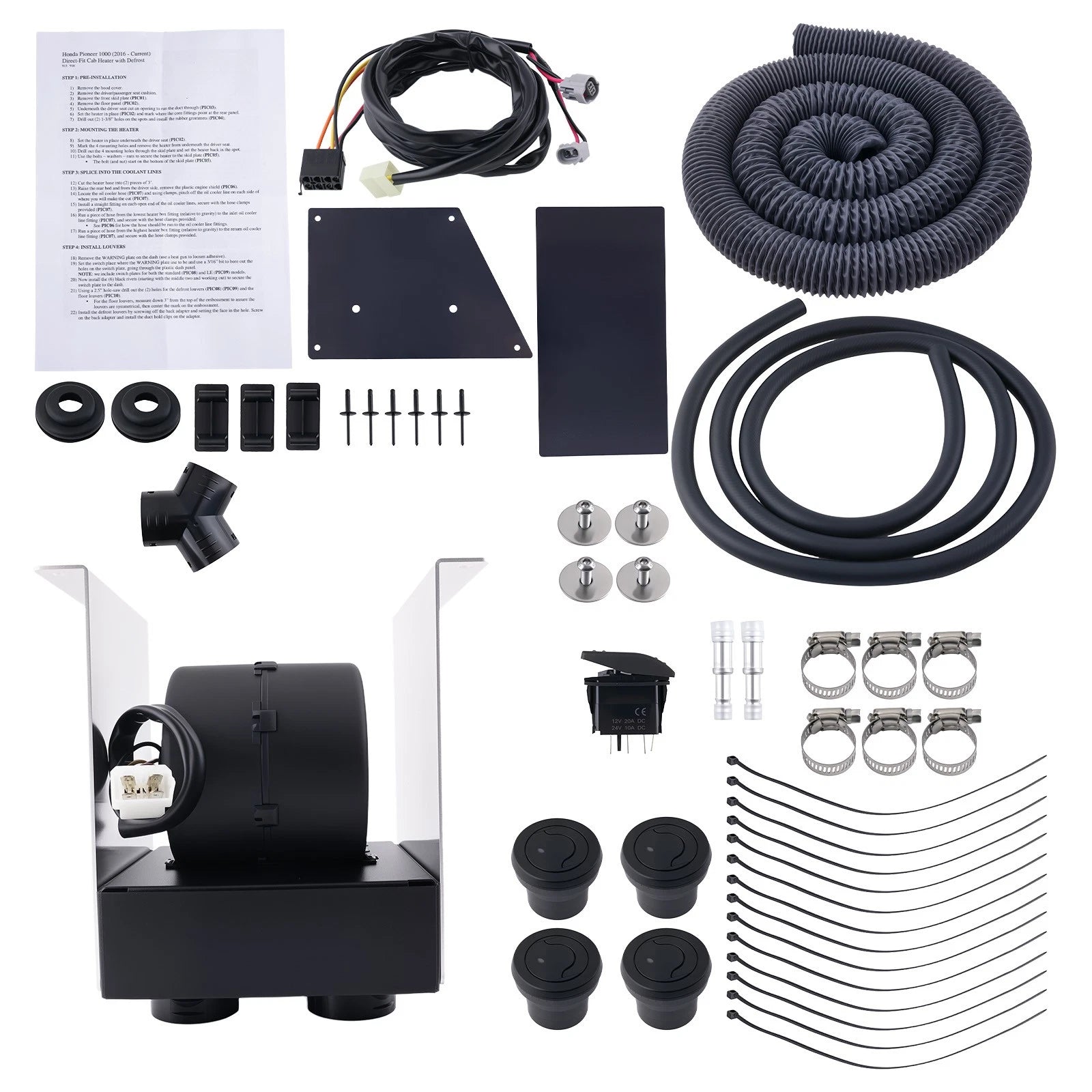 1X Cab Heater with Defrost Kit for Honda Pioneer 1000 (2016–2020) SSHK915-00