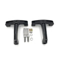 Black Leaf Knob Dominator Passenger Footboard for Harley Touring (1993–2008)