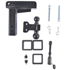 Adjustable Drop Trailer Hitch for 2” & 2-5/16” Ball (22)